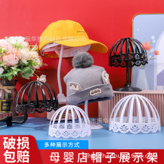 子供用かつら収納帽子スタンド帽子展示棚頭型スタンド折れ売り場棚模型道具
