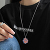 Cartoon trend necklace hip-hop style suitable for men and women for beloved, universal accessory, simple and elegant design