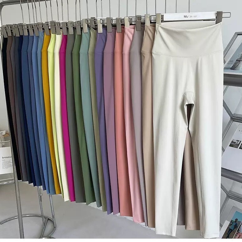 High-Waisted Lulu Yoga Sports Outdoor Running Fitness Butt-Lifting Slimming Tight Yoga Pants