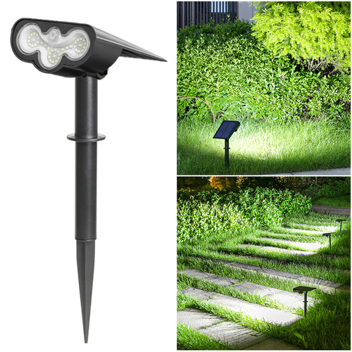 Super bright solar lawn spotlight outdoor waterproof ground lawn lamp plug floor lamp solar floodlight spotlight