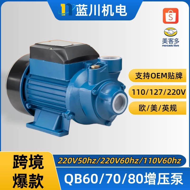 QB60 вихревой водяной насос 0.5 л.с. 110В/220В автоматический повысительный насос для скважинной воды самовсасывающий водяной насос солнечный повысительный насос