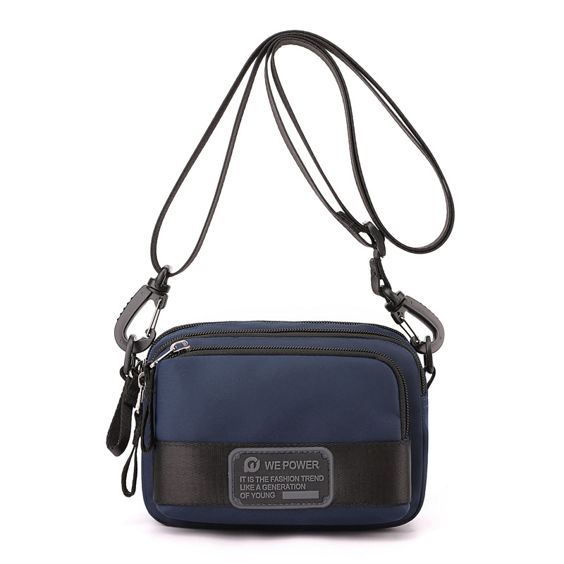 WEPOWER nuevo bolso de mensajero para hombre, bolso de hombro ligero y simple, mini riñonera casual