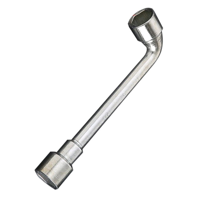 Llave de tubo de codo genuino, perforación de espejo, llave de pipa de doble punta manual en forma de 7, juego de herramientas, manga en forma de L