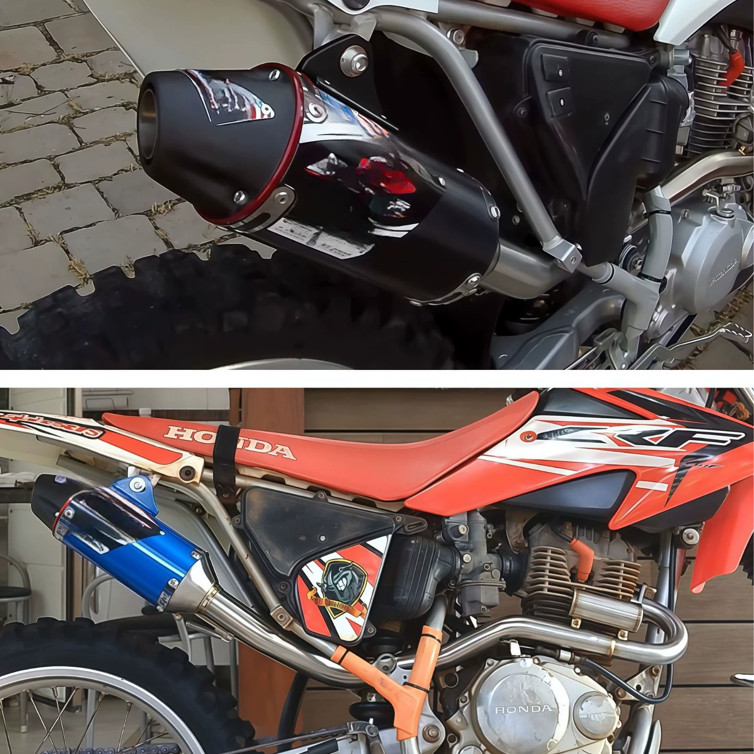 {Cross-border preferred}CRF150 CRF230 CRF250 Southeast Asian motorcycle modified exhaust pipe middle and tail section