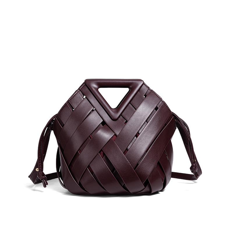 Y Cross-Border Special Large Capacity Handbag Triangle Bag 2025 New Arrival Clutch Bag Diamond Weave Evening Bag - Thumbnail 2