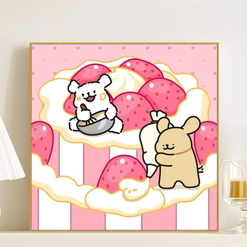 R100 / 20*20CM(画笔+颜料+绷好内框）