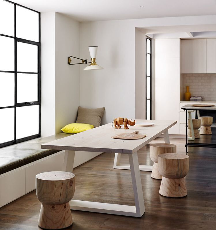 Scandinavian Solid Wood Computer Desk Simple Desk Home Dining Table Long Conference Table Modern Living Room Desk Negotiation Table