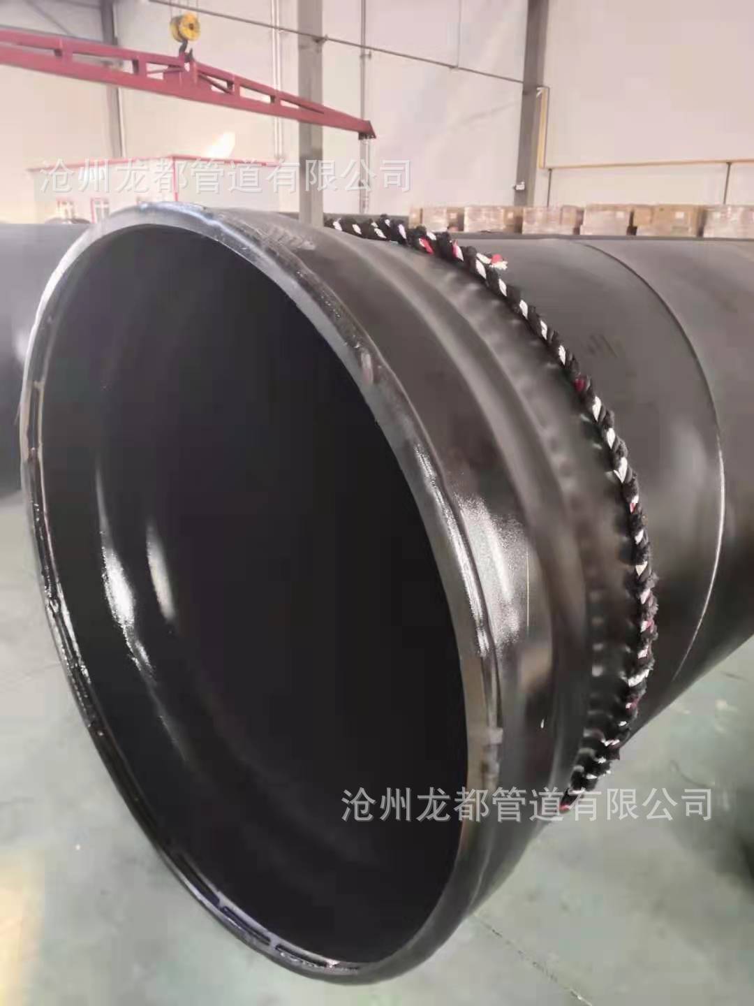 承插式钢管源头厂家用于饮用水排污水管线 扩口式承插螺旋钢管