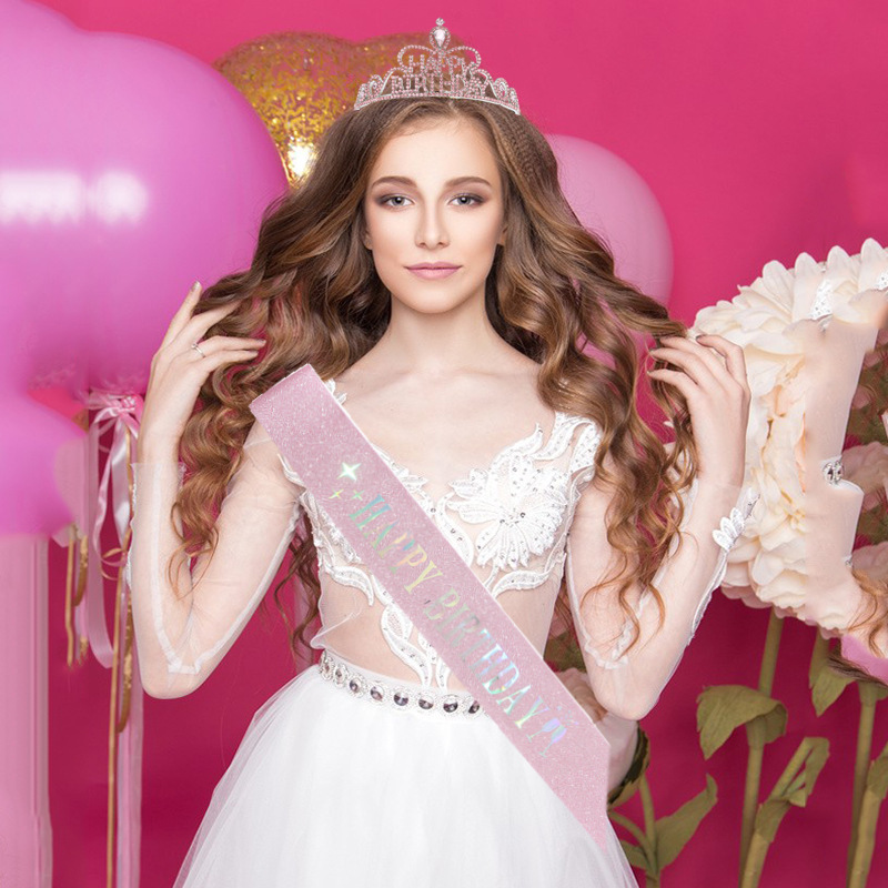 Fashion Women'S Letter Crown Metal Inlay Crown display picture 1