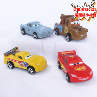 Cartoon large car story 4-piece children's car model cake baking ornaments sliding car model