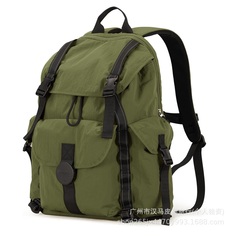 Amazon Men's and Women's Backpack Nylon Backpack Casual Compartment Multi-Functional Large Functional Travel Mountaineering Hiking Bag