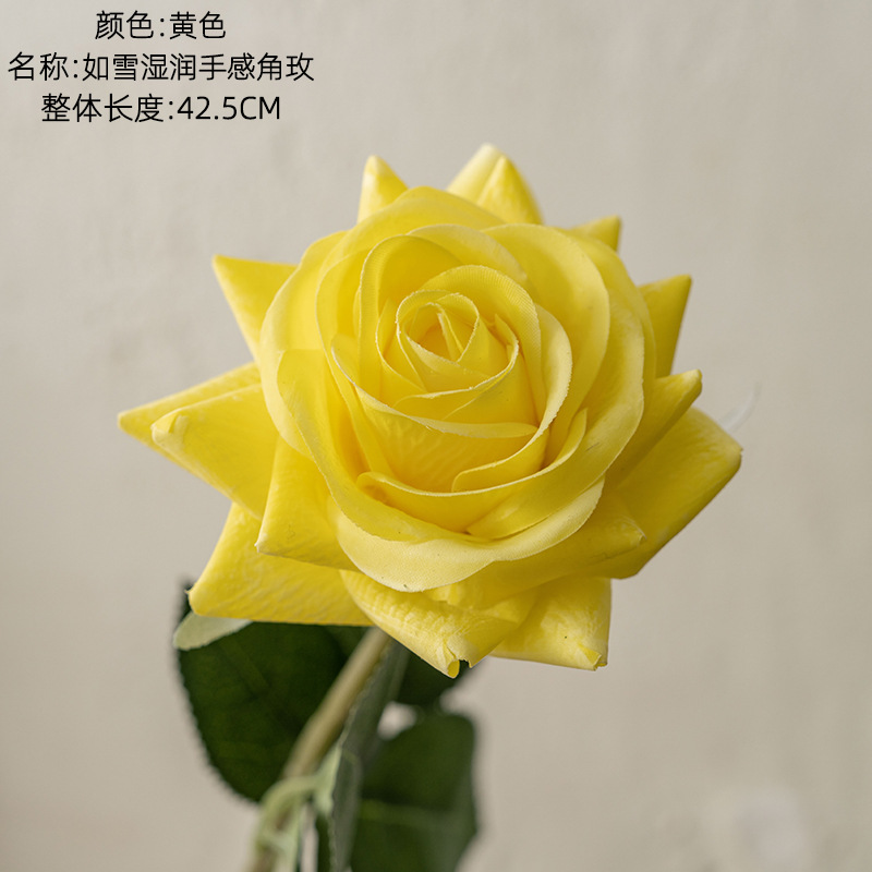 INS estilo Toque Hidratante Rosa fábrica de flores artificiales decoración del hogar de la boda que sostiene la pared de la flor falsa MW60000