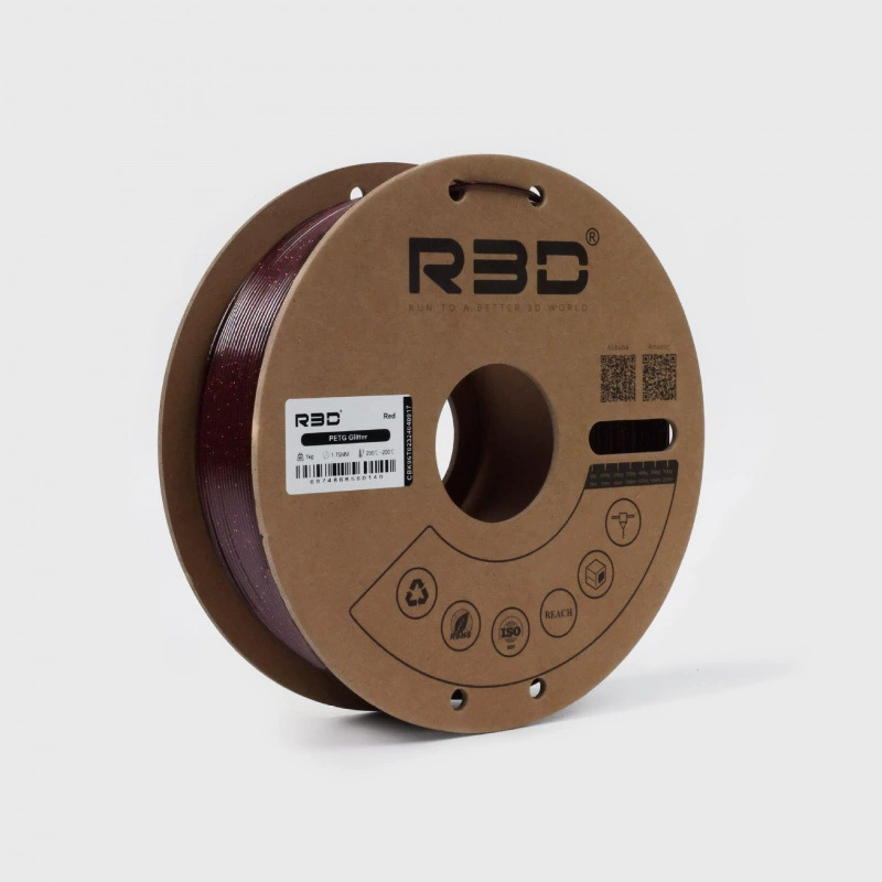 PETG-нить (R3D) 1 кг — экономичный сорт, разноцветные катушки и объёмы