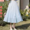 Skirt, gradient, elastic waist