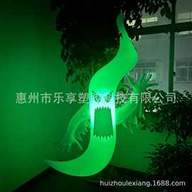万圣节LED发光幽灵PVC充气万圣节南瓜气模户外庭院氛围万圣节摆件