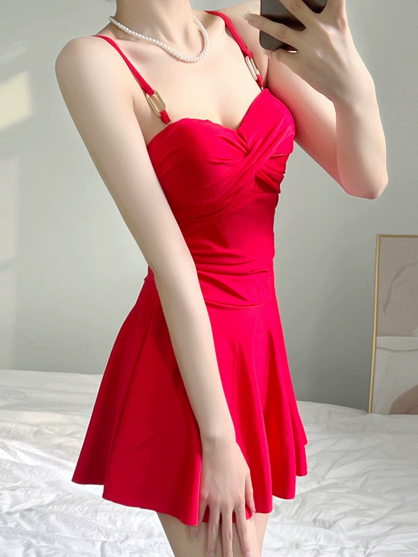 Юбка 2025 нового года, купальник-сюртук, женский купальник, тонкий пляжный отдых, плавки для отдыха, один кусок отправки
