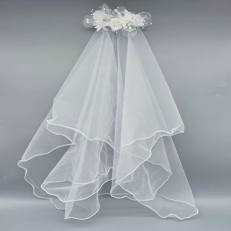 White hair accessory for bride from pearl, for bridesmaid