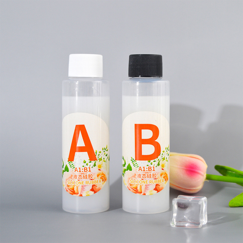 diy flip mold silicone silicone rubber translucent liquid silicone material 1:1 food grade silicone mold glue