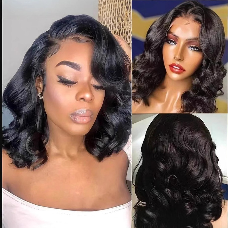 Cross-border New Wig European and American Women's Fashion Wig Black Partial Short Curly Hair Chemical Fiber Headgear Natural Fluffy