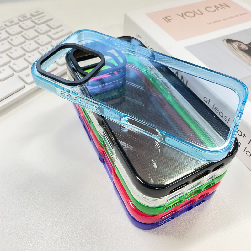 2025新款2.0晶透彩色二合一适用iphone17手机壳苹果16防摔全包PC|undefined