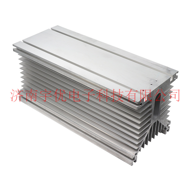 可控硅模块固态继电器散热器 300*125*135mm 铝型材散热片底座