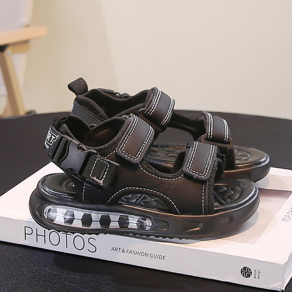Sandalias deportivas para niños 2026 verano nuevo niño suave antideslizante zapatos de playa zapatillas de color grande image 5