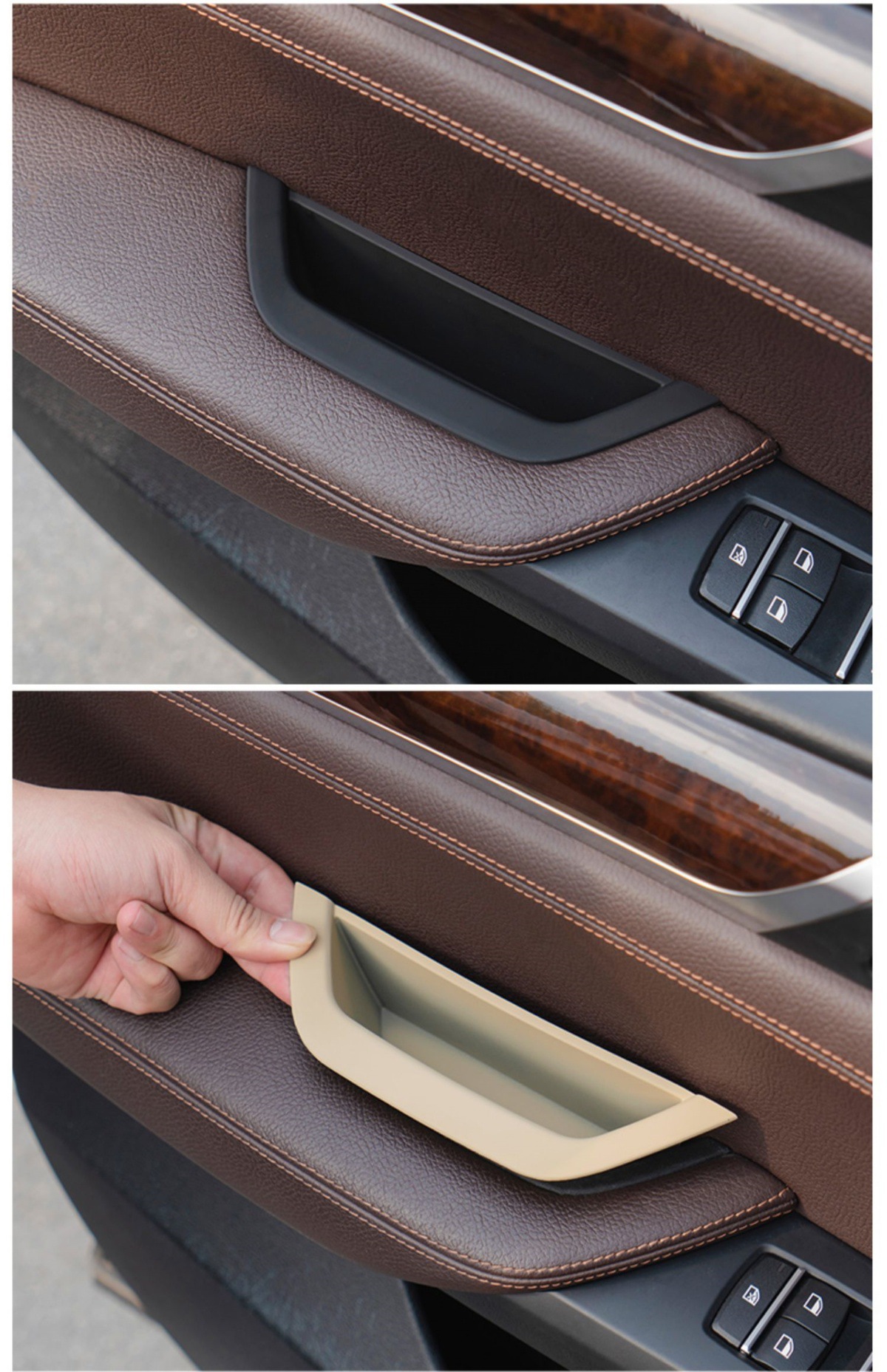 Suitable for BMW X3X4 interior door handle F25F26 car door handle protective cover cross-border foreign trade interior accessories