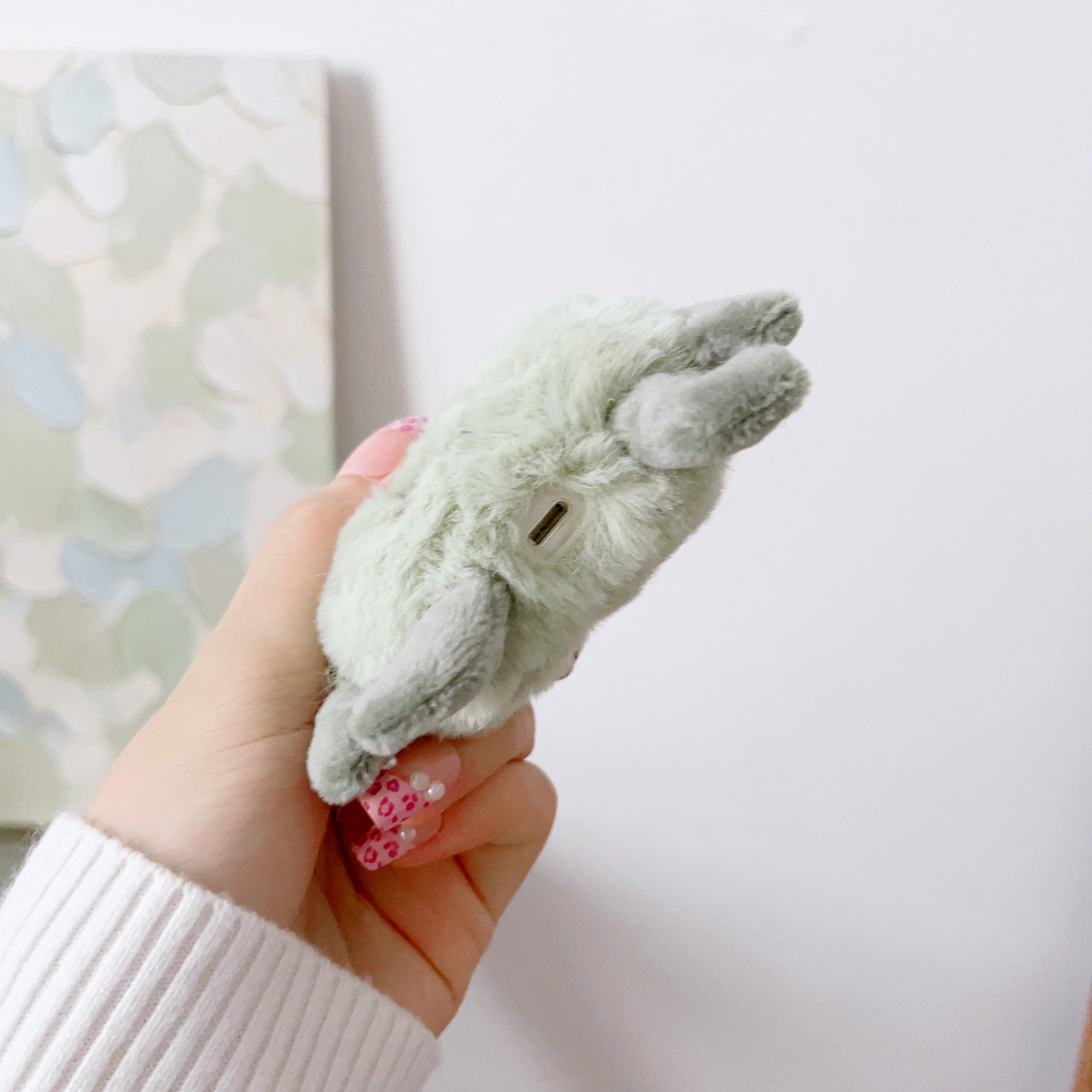 Handmade Craft Plush Cartoon Handmade Cute Earphone Case Earphone Cases Phone Accessories