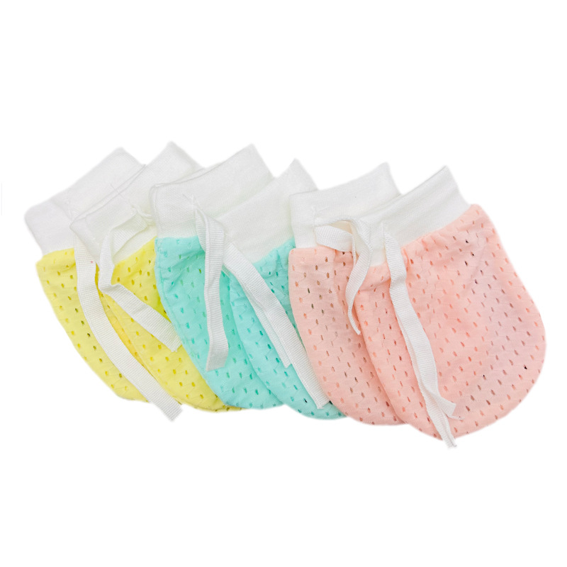 初生婴儿防抓手套新生儿防抓脸神器薄款夏季护手包手宝宝啃咬批发|ms