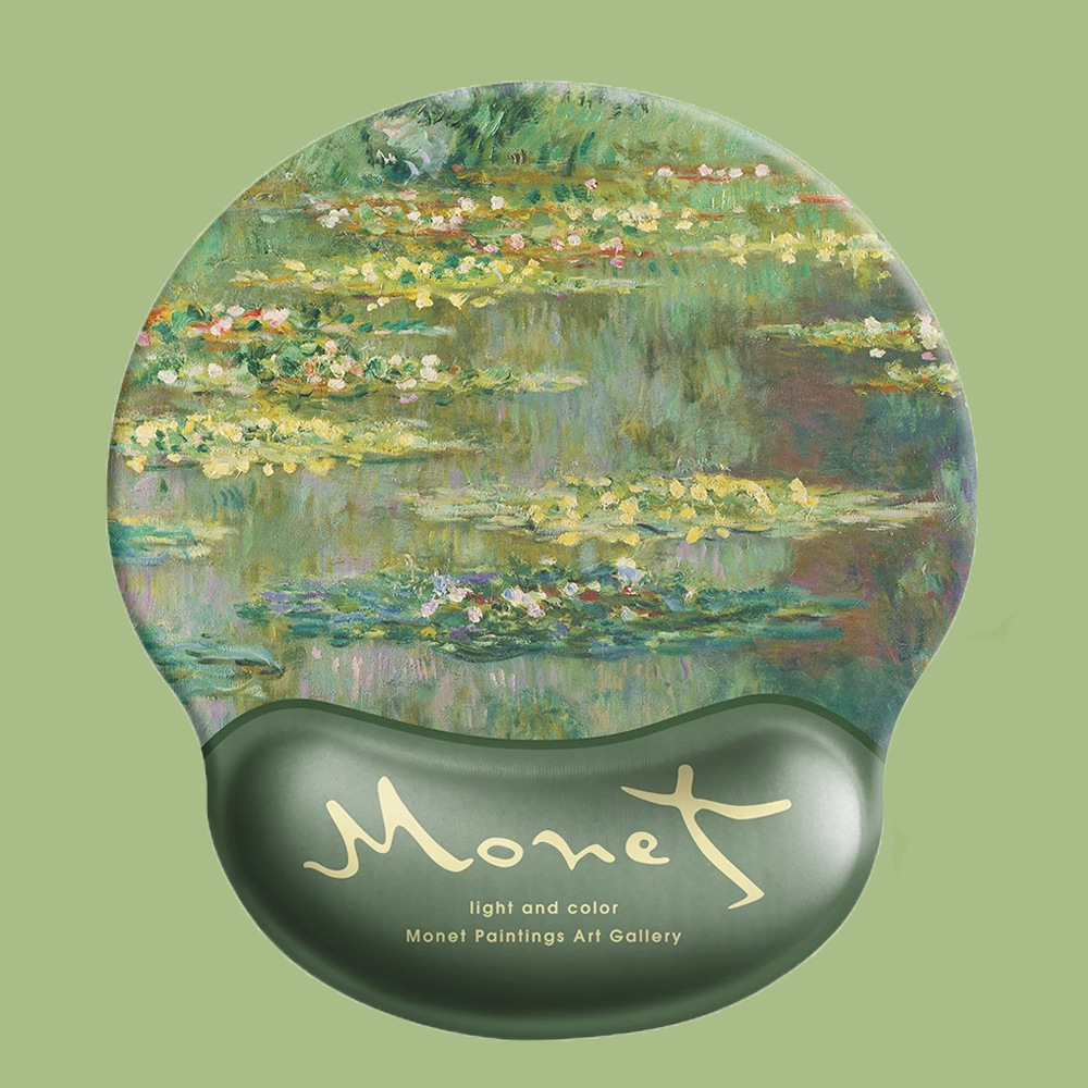 다크그린 수련 [손목마우스패드]