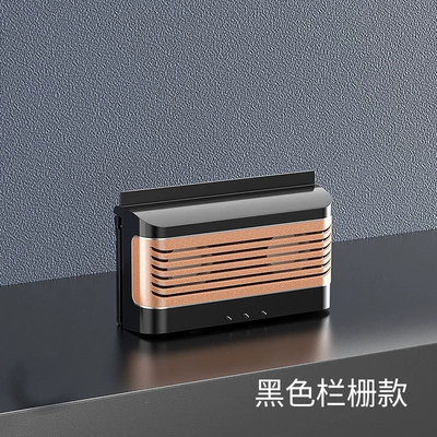 Digər kiçik elektrik cihazlar, Summer Solar-Powered Three-Head Car - 958-exhaust-fan-fence-style-black-solar-usb-charging