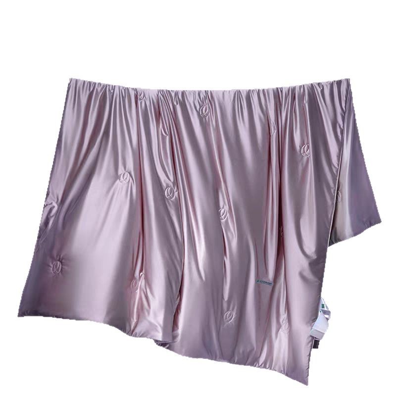 Clase A Sensación fresca Seda helada Colcha fresca de verano Colcha de aire acondicionado de seda Dormir desnuda de verano Colcha doble de verano Colcha antibacteriana lavable a máquina