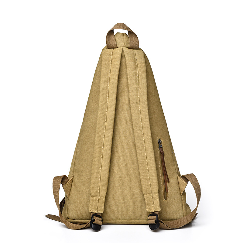 2.24 New Canvas Backpack Men's Backpack Large Capacity Commuter Backpack Leisure Travel Backpack, Unique Design Durable Backpack_voghion.com