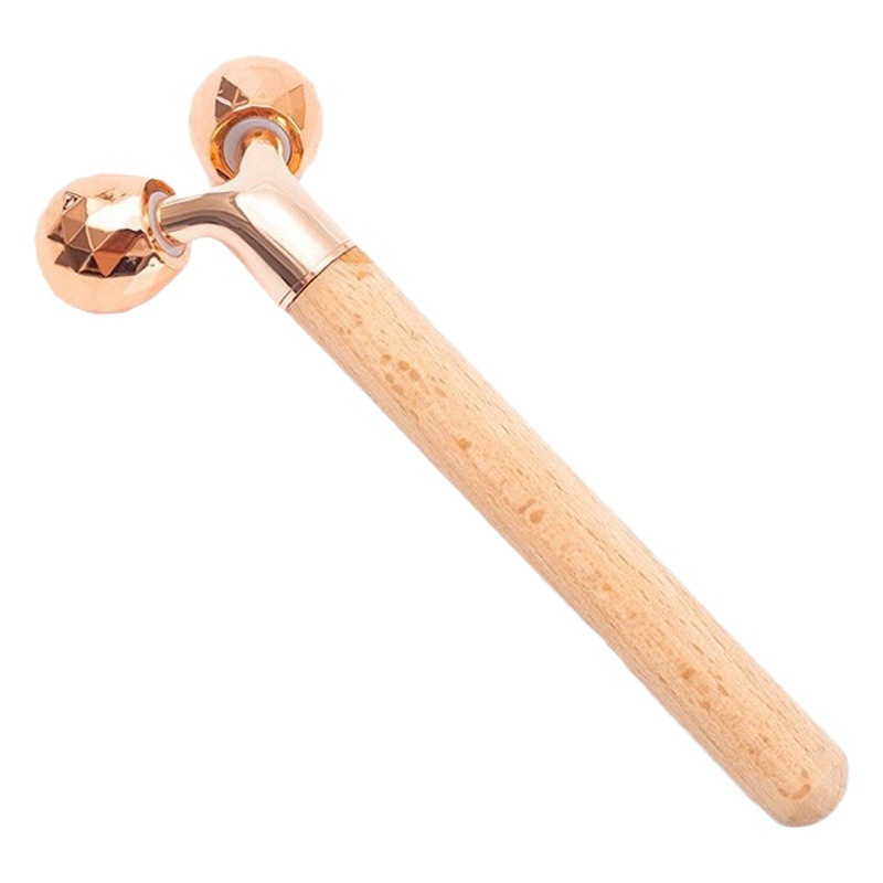 Palo de Belleza Multifunción de Madera, Cabezal Reemplazable, Herramienta de Masaje y Elevación, Venta Caliente Transfronteriza