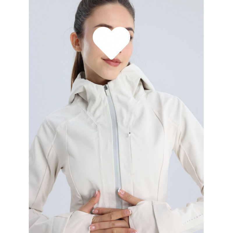 X1Flu Autumn and Winter Cardigan Crosschil Waterproof Hooded Yoga Wear Sports Jacket Fleece-Lined Women's Soft Shell Charge