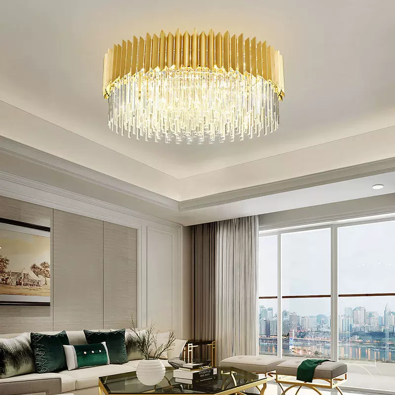 新款轻奢客厅水晶吊灯现代简约卧室餐厅吸顶灯家用高档大气灯具