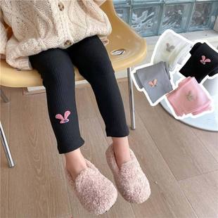 Children's Leggings Autumn and Winter New Baby Pantyhose Baby Nine-Point Cartoon Socks Girls Elastic Pants Socks