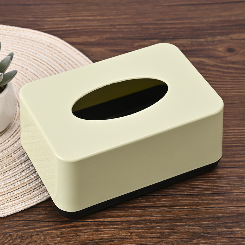 シンプルなプラスチック広告ティッシュボックスカスタムロゴホテルトイレナプキン箱長方形引き出し箱卸売り|undefined