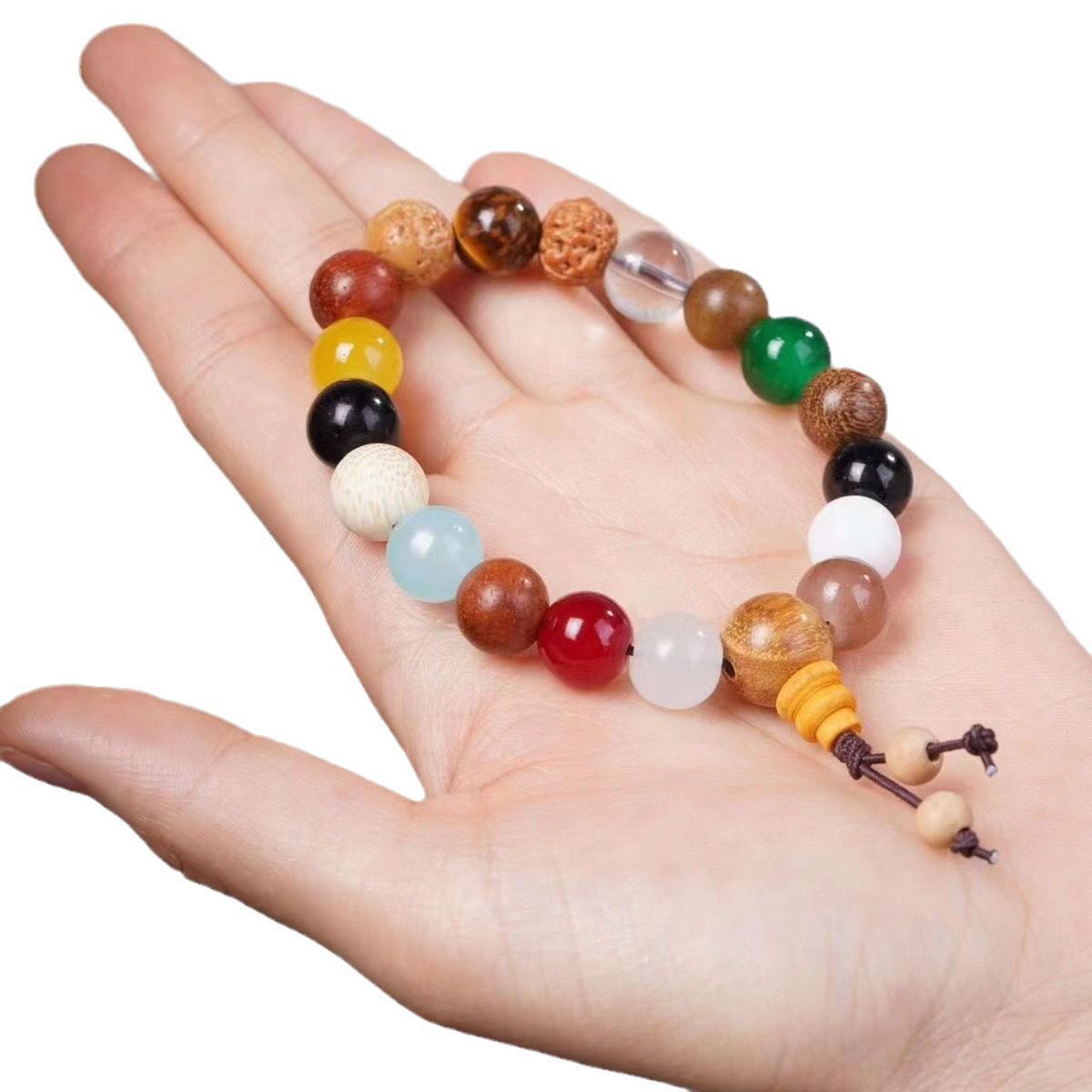 18-semilla imitación Bodhi pulsera moda nacional Mori vintage Buda cuentas Rosario 18-semilla pulsera hombres y mujeres pareja joyería de la mano