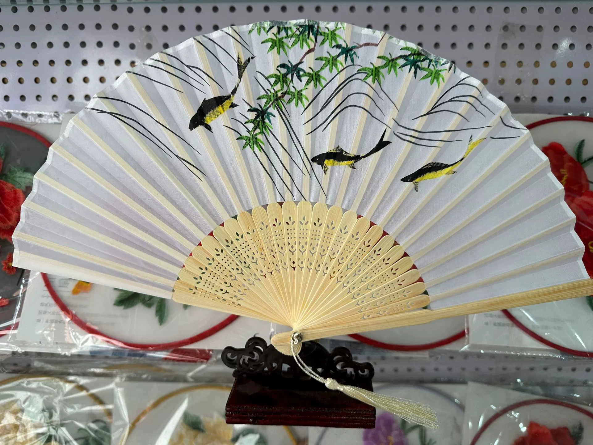 Folding Hand Fan Hanfu Style, Silk-screen Print, High-definition Patterns, Fine Workmanship
