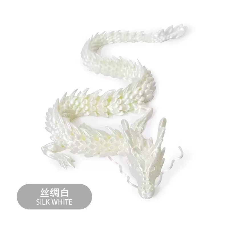 中国龙3d打印龙可张嘴可活动关节摆件跨境3d打印龙手办礼物玩具|undefined