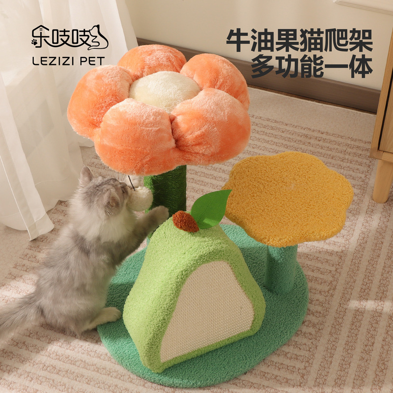 New Product Sword Cat Climbing Frame, No Crumbs, Avocado Cat Scratching Post, Scratch-Resistant Sisal Cat Scratching Board, Cat Climbing Frame, No Space-Occupying Cat Rack