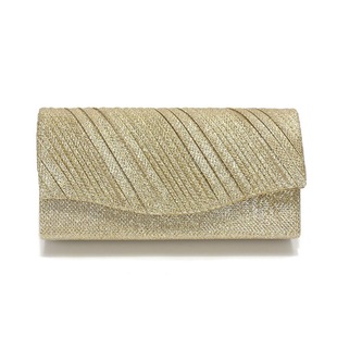 Phantom Sequins Crumple Dinner Bag Women's Anti-Scratch Clutch High-end Pleated Envelope Bag Party Accessories