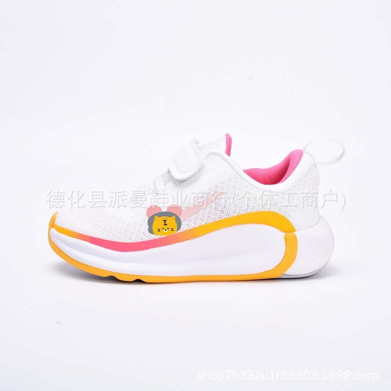 Cross-border foreign trade, original children's shoes, new ZOOM moon landing Velcro breathable mesh sneakers, Putian