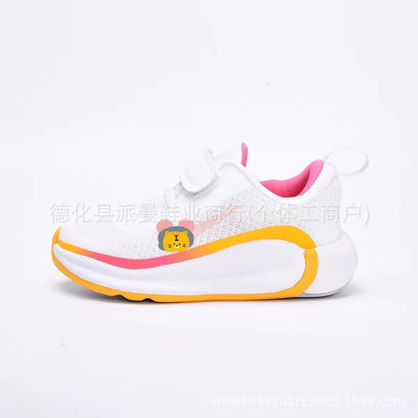 Cross-border foreign trade, original children's shoes, new ZOOM moon landing Velcro breathable mesh sneakers, Putian