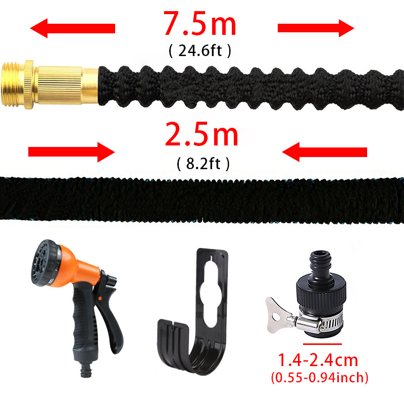 Tubo de agua retráctil conjunto de alta presión tubo de lavado de automóviles pistola de agua jardín riego de flores y verduras mangueras retráctiles mágicas image 16