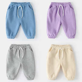 宝宝裤子春秋韩版男童春装宽松运动裤春季婴儿新款女童洋气休闲裤