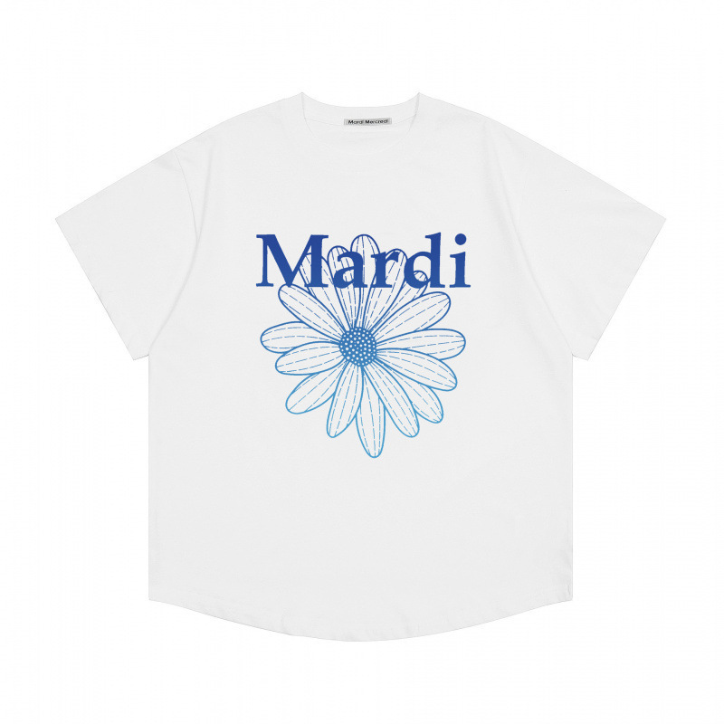 【カウンター品質】韓国マルディトレンドブランド半袖Tシャツリトルデイジードーマンプリントラウンドネックピュアコットンクロスボーダー|undefined