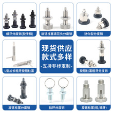 定制厂家不锈钢迷你型旋钮柱塞自锁型分度定位销限位拉拔弹簧销