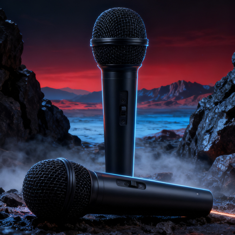 专业动圈麦克风有线K歌话筒直播演讲主持清晰演出家用直播设备